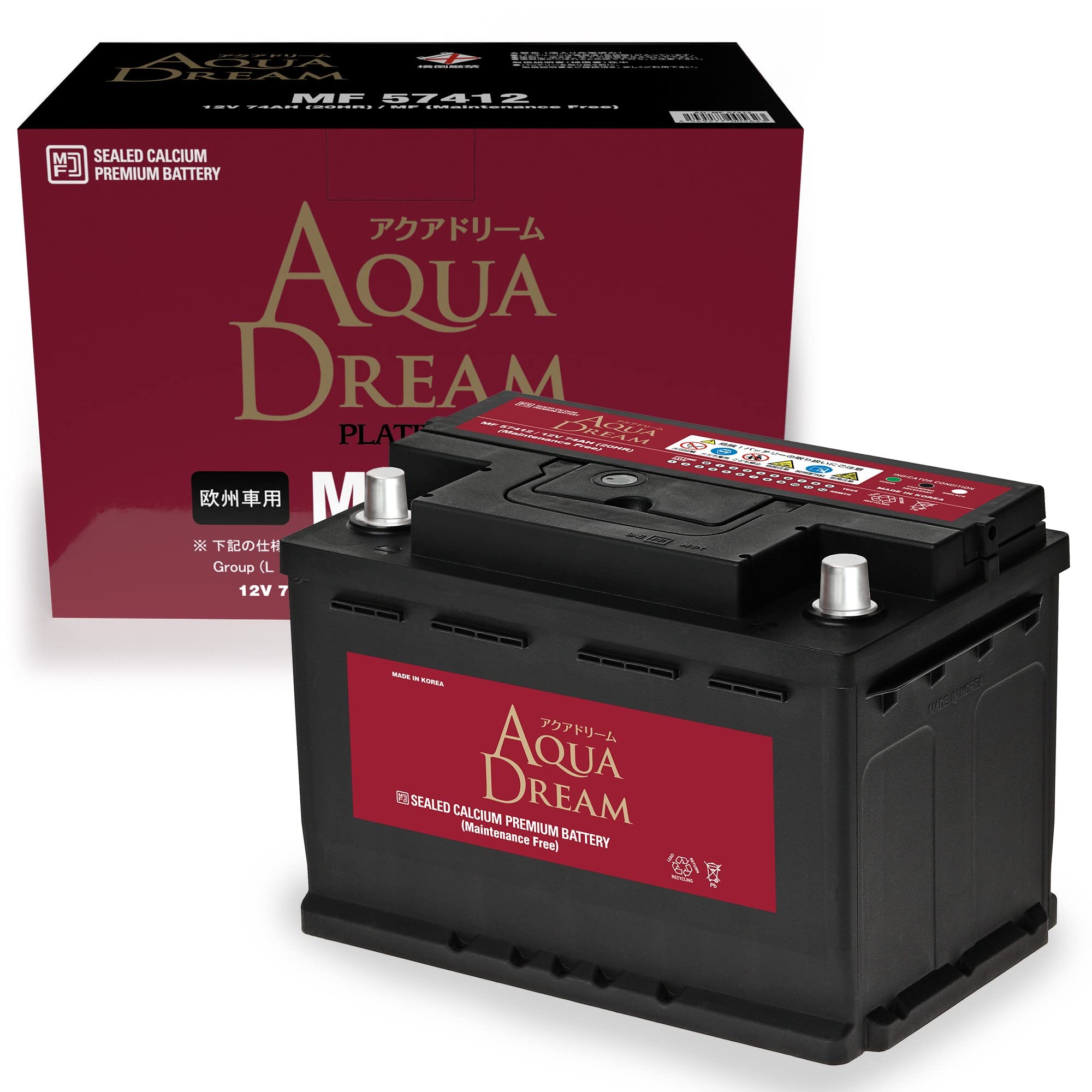 ☆専用☆ Amazon.co.jp: AQUA DREAM 欧州車 EN規格対応バッテリー MF 57412